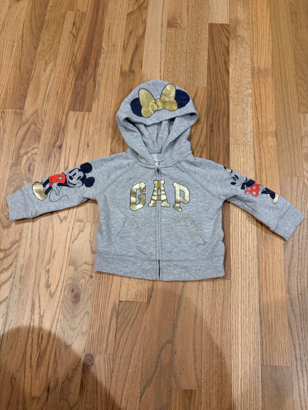 Gap baby girl Minnie Mouse zip up hoodie